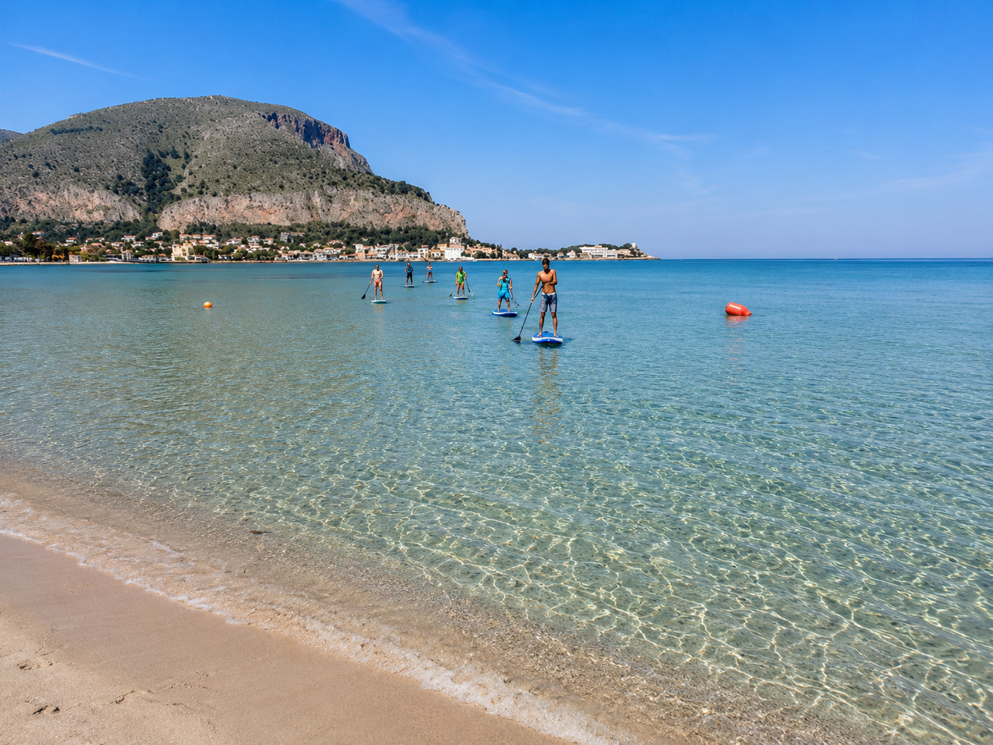 Mondello under different sea and light conditions